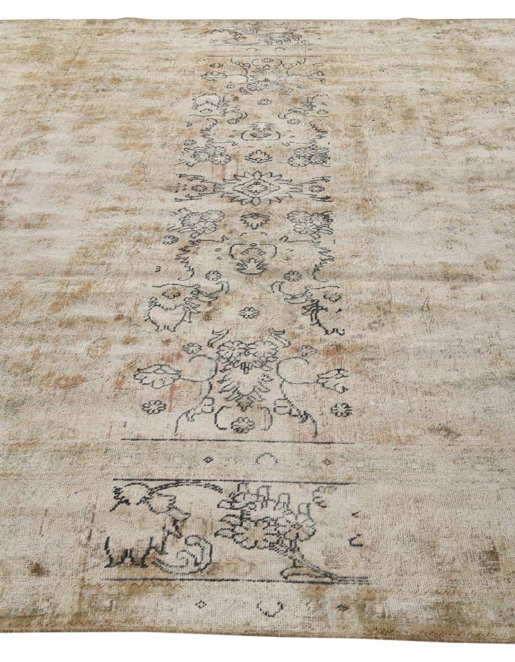 Detail image of  9' 5 x 11' 1  Hand Knotted Ultra Vintage Persian Wool Rug