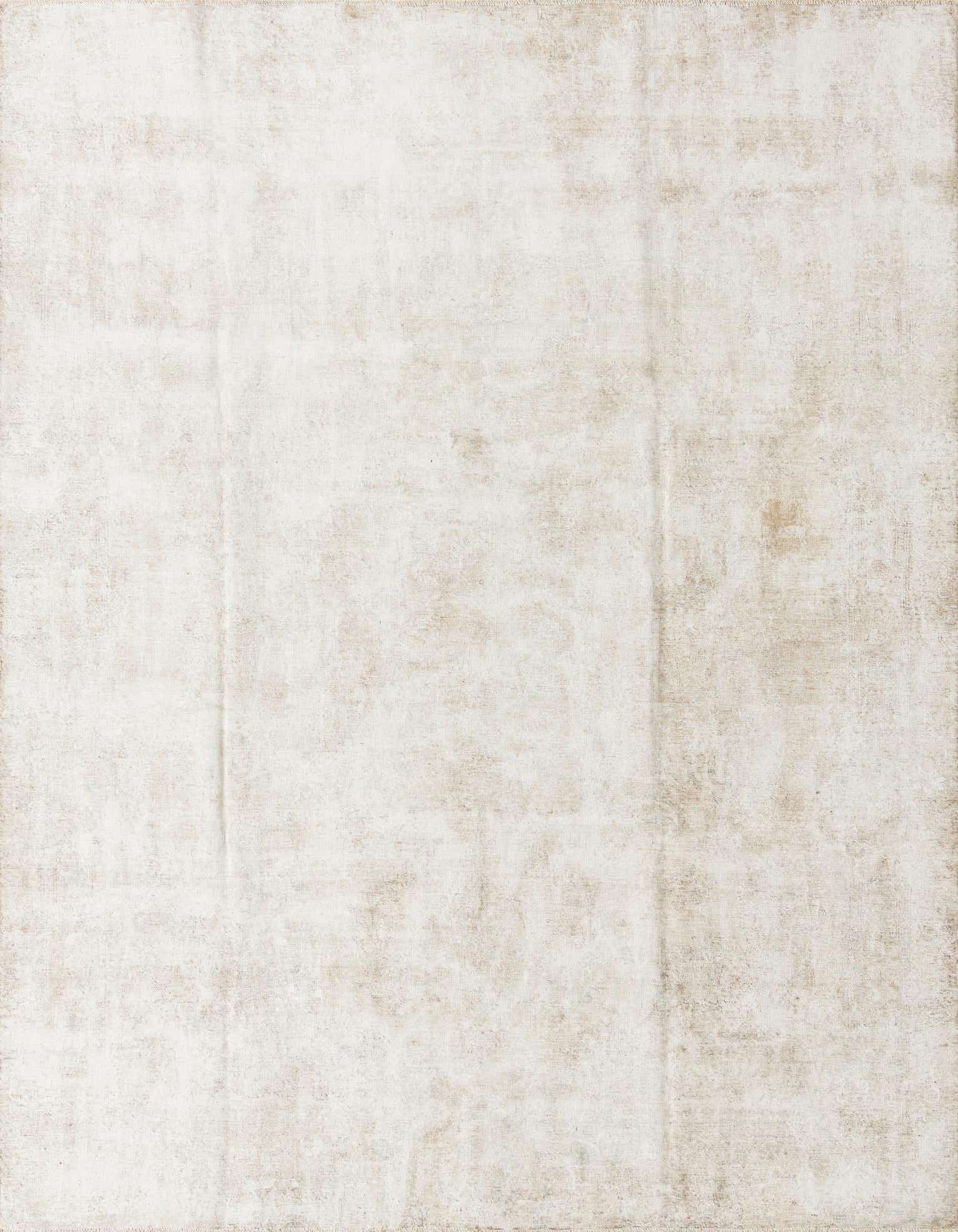 An 8x11 rectangular Ultra Vintage wool rug in shades of brown and tan, featuring a subtle distressed Persian pattern.