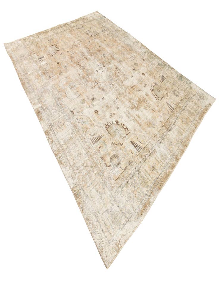 Detail image of  9' 7 x 12' 8  Hand Knotted Ultra Vintage Persian Wool Rug