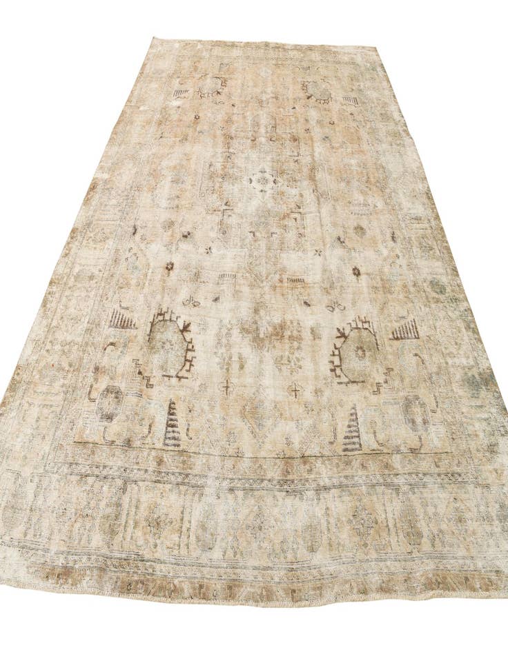 Detail image of  9' 7 x 12' 8  Hand Knotted Ultra Vintage Persian Wool Rug