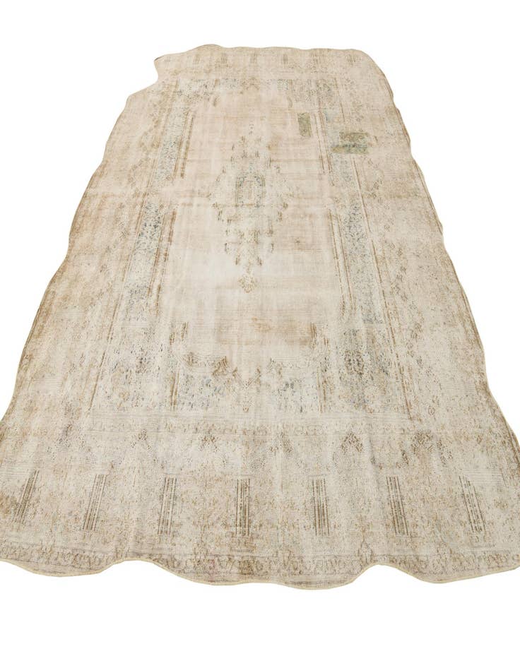 Detail image of  9' 4 x 12' 6  Hand Knotted Ultra Vintage Persian Wool Rug