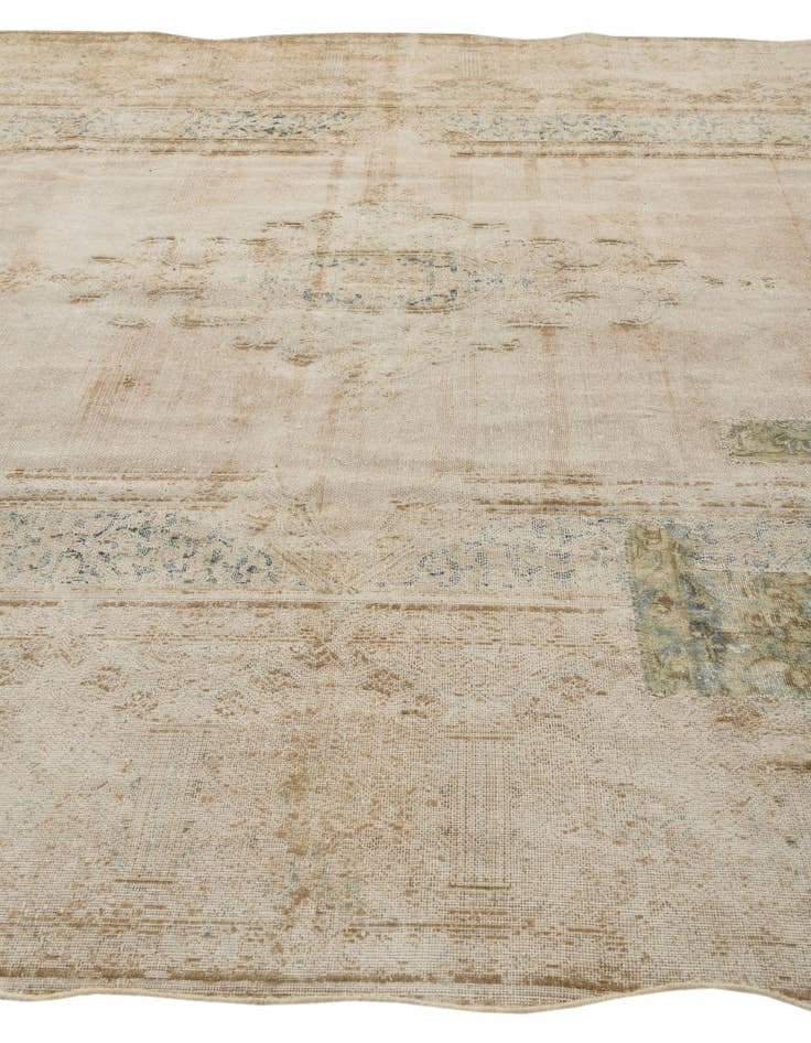 Detail image of  9' 4 x 12' 6  Hand Knotted Ultra Vintage Persian Wool Rug