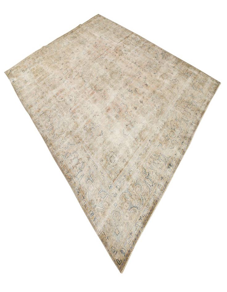 Detail image of  9' 3 x 12' 4  Hand Knotted Ultra Vintage Persian Wool Rug