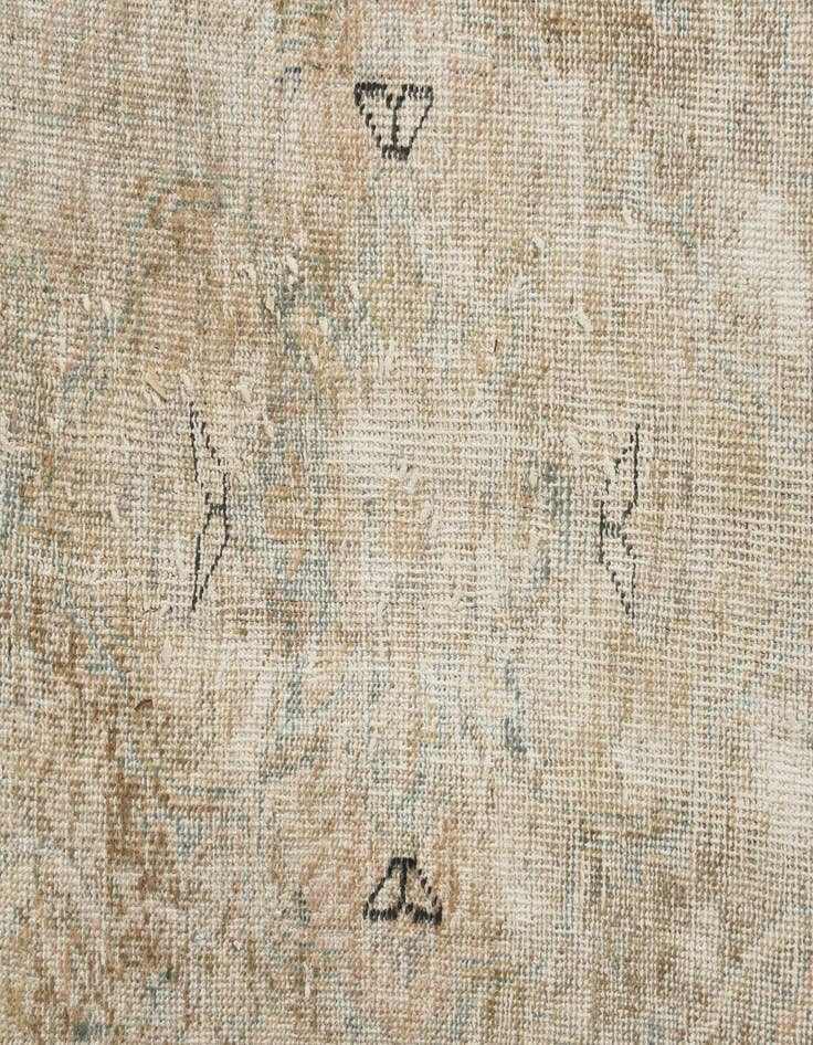 Detail image of  9' 3 x 12' 4  Hand Knotted Ultra Vintage Persian Wool Rug