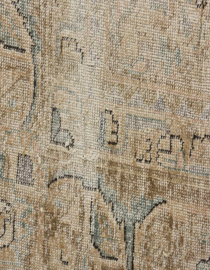 Detail image of  9' 3 x 12' 4  Hand Knotted Ultra Vintage Persian Wool Rug