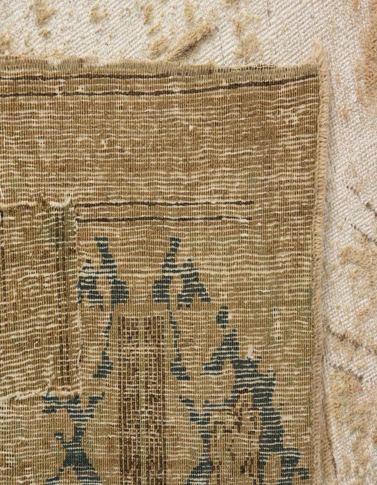 Detail image of  8' 5 x 12' 1  Hand Knotted Ultra Vintage Persian Wool Rug