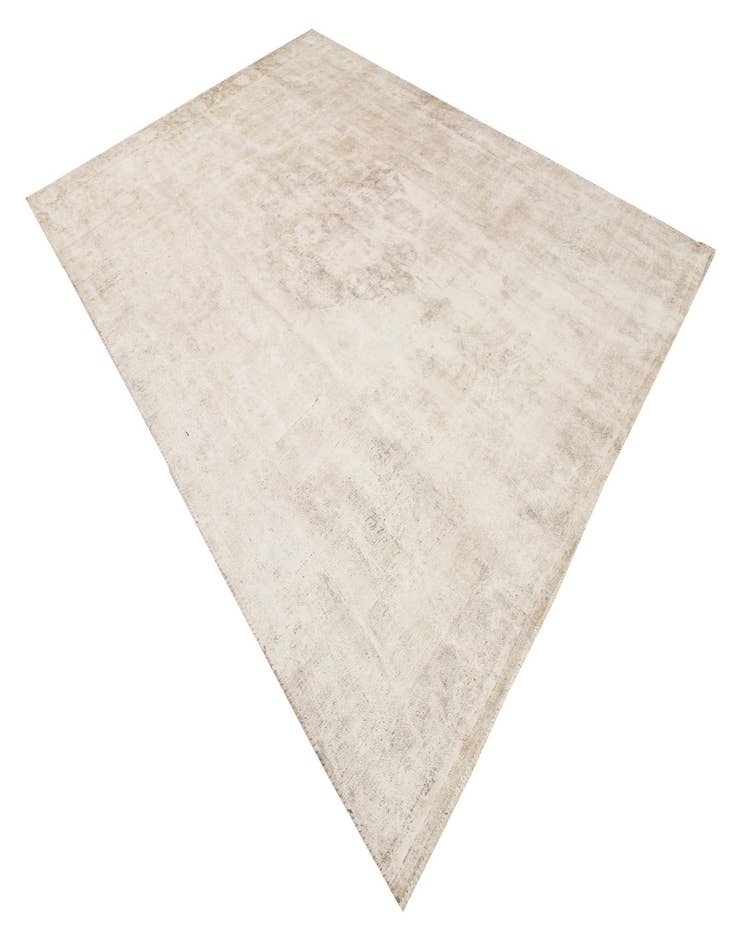 Detail image of  8' 10 x 12'  Hand Knotted Ultra Vintage Persian Wool Rug