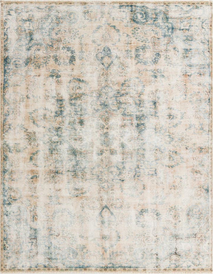  6' 4 x 10'  Hand Knotted Ultra Vintage Persian W...
