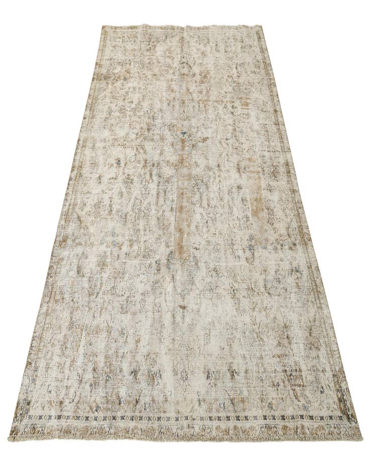 Detail image of  7' 1 x 10' 6  Hand Knotted Ultra Vintage Persian Wool Rug