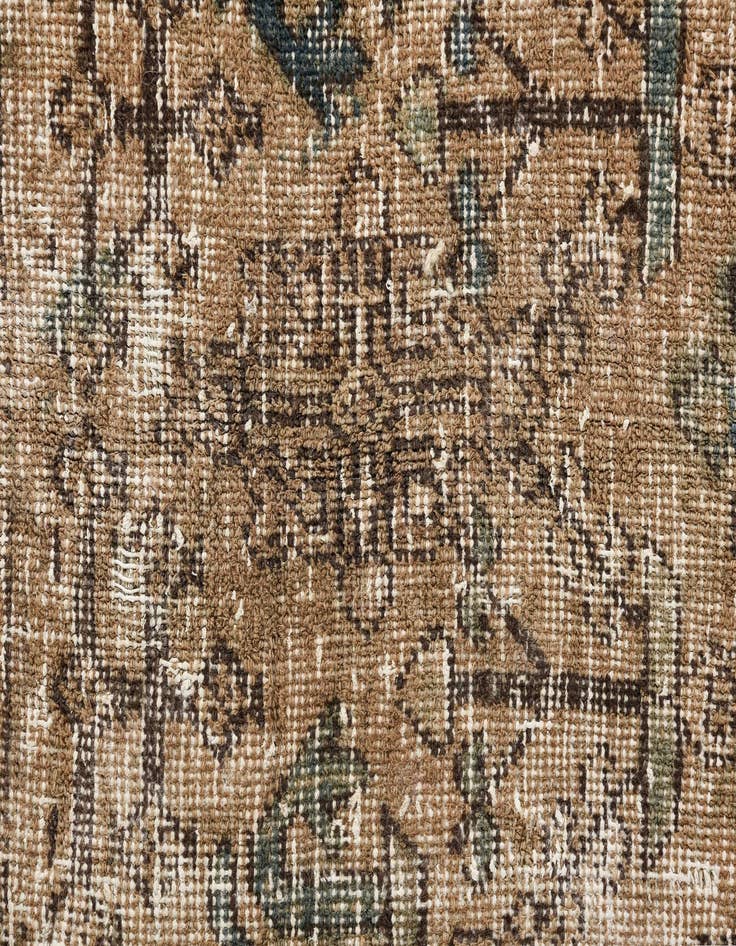 Detail image of  7' x 9' 10  Hand Knotted Ultra Vintage Persian Wool Rug