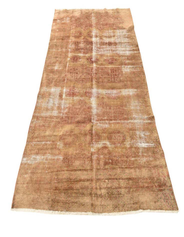 Detail image of  4' 10 x 7' 6  Hand Knotted Ultra Vintage Persian Wool Rug