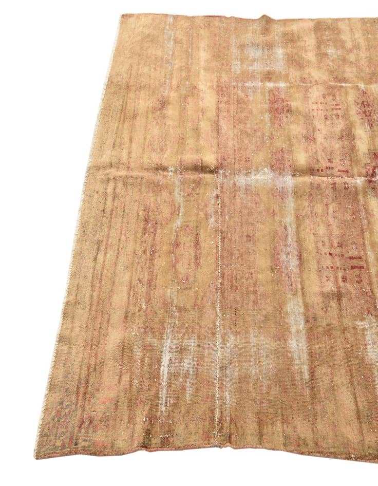 Detail image of  4' 10 x 7' 6  Hand Knotted Ultra Vintage Persian Wool Rug