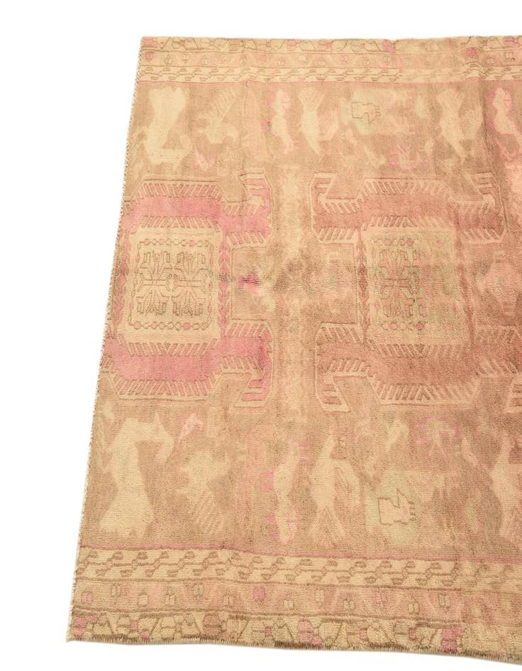 Detail image of  3' 7 x 6' 7  Hand Knotted Ultra Vintage Persian Wool Rug