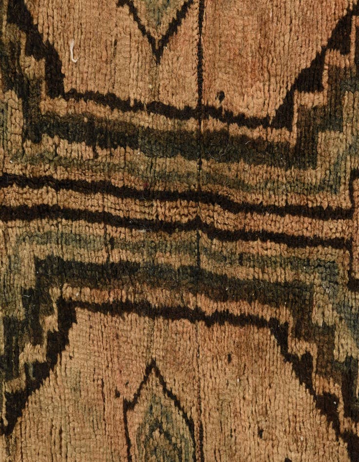 Detail image of  5' 2 x 9' 3  Hand Knotted Ultra Vintage Persian Wool Rug