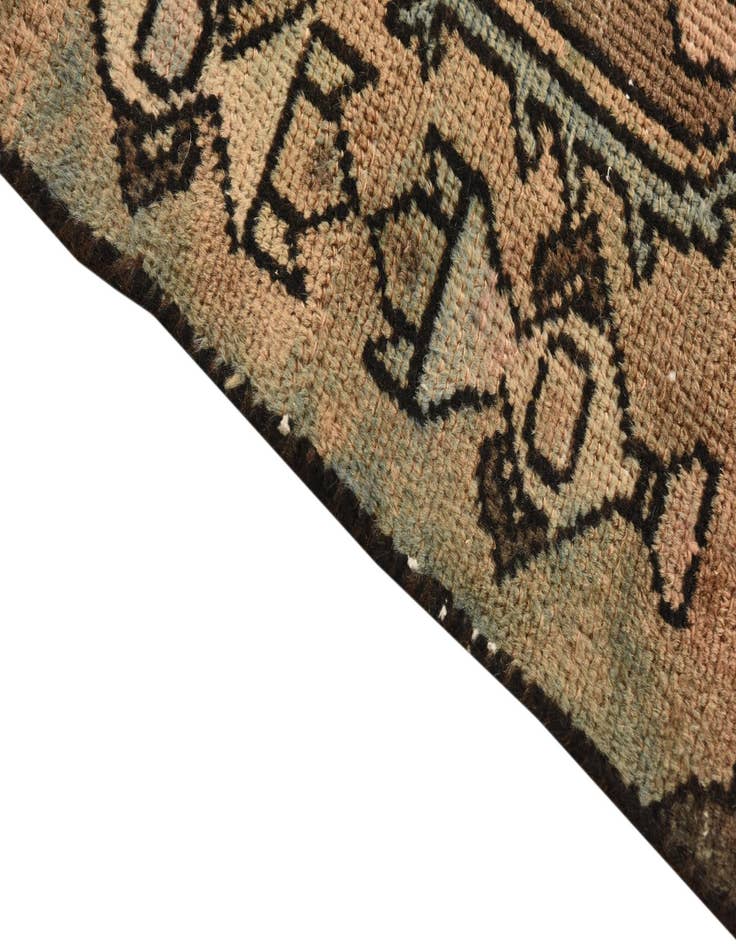 Detail image of  5' 8 x 8' 9  Hand Knotted Ultra Vintage Persian Wool Rug