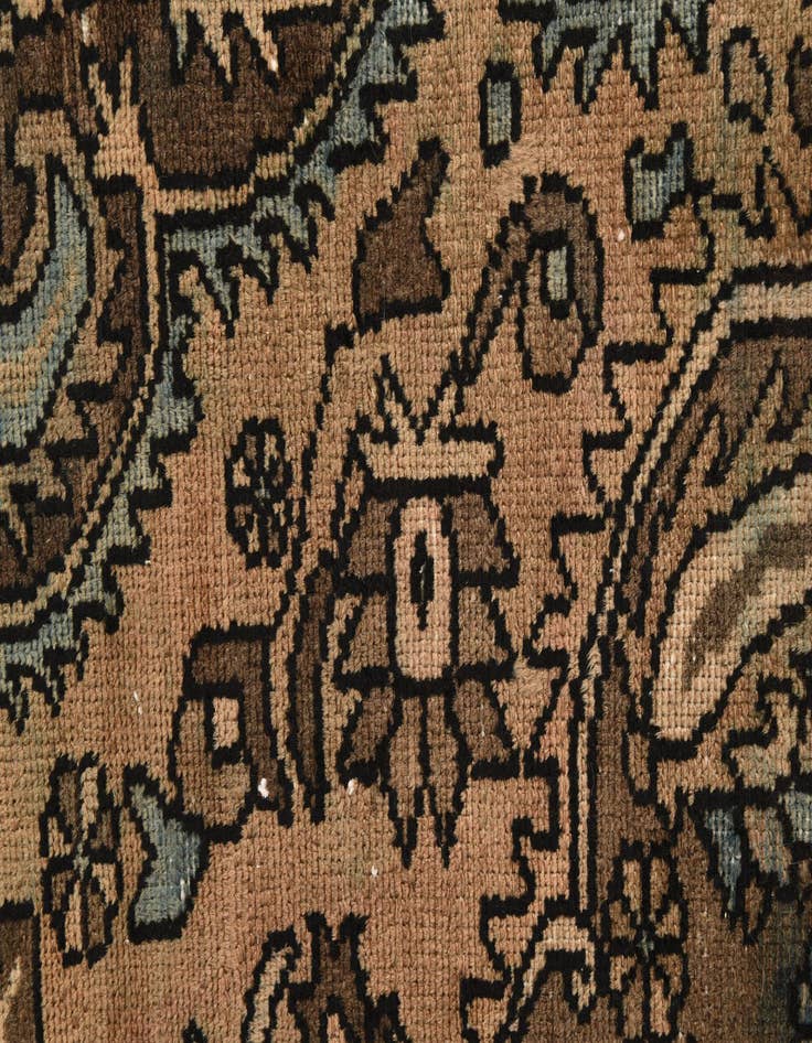 Detail image of  5' 8 x 8' 9  Hand Knotted Ultra Vintage Persian Wool Rug