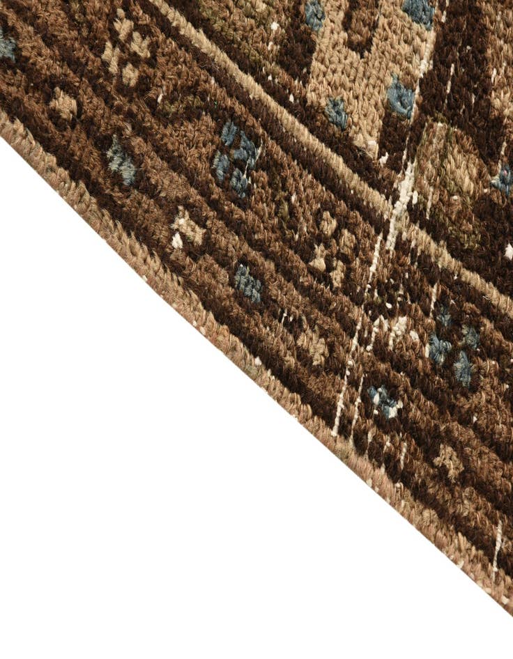 Detail image of  6' 8 x 9' 10  Hand Knotted Ultra Vintage Persian Wool Rug