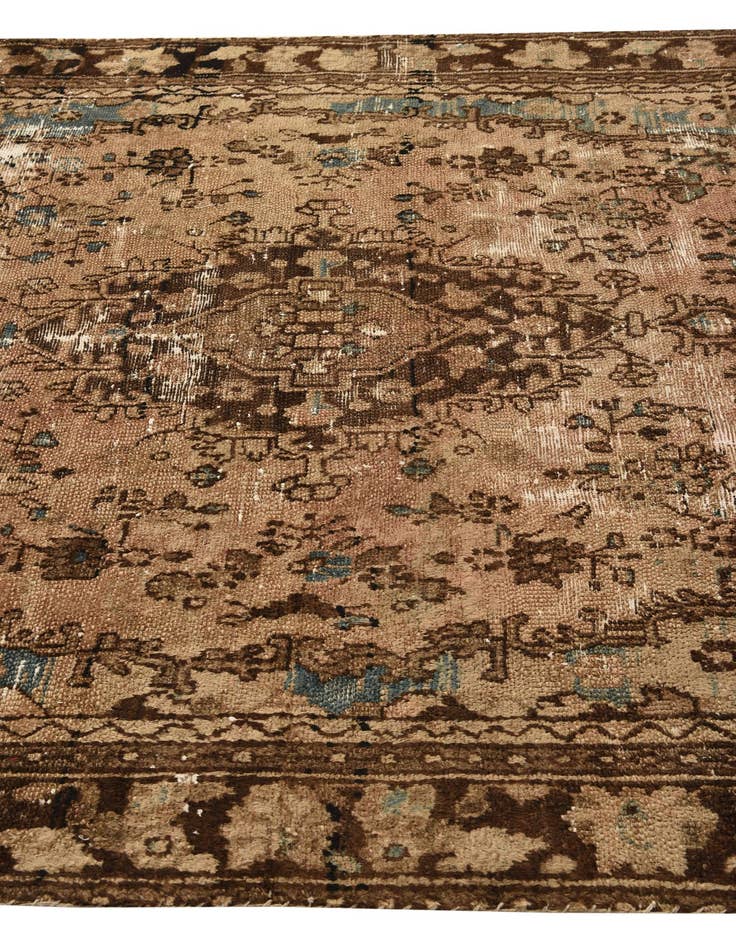 Detail image of  6' 9 x 9' 9  Hand Knotted Ultra Vintage Persian Wool Rug