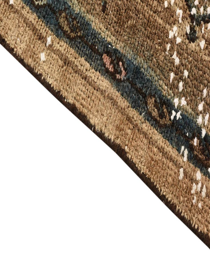 Detail image of  7' x 10' 4  Hand Knotted Ultra Vintage Persian Wool Rug