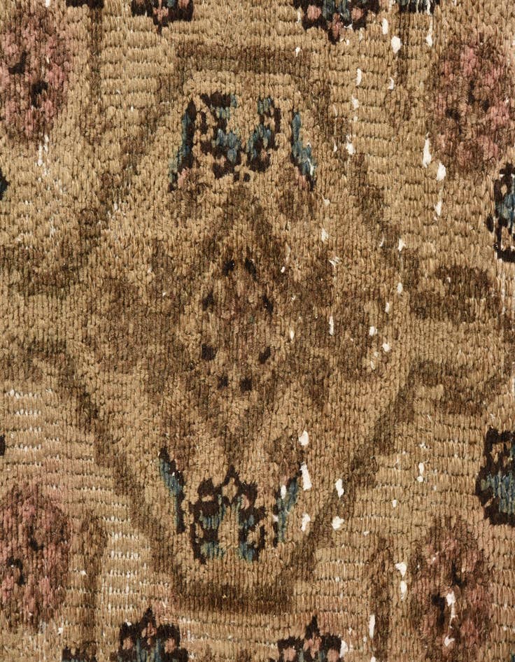 Detail image of  7' x 10' 4  Hand Knotted Ultra Vintage Persian Wool Rug