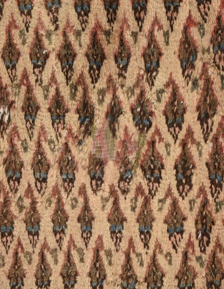 Detail image of  7' x 8' 10  Hand Knotted Ultra Vintage Persian Wool Rug