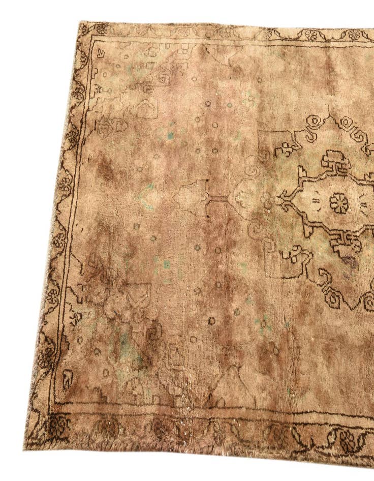 Detail image of  3' 4 x 6' 4  Hand Knotted Ultra Vintage Persian Wool Rug