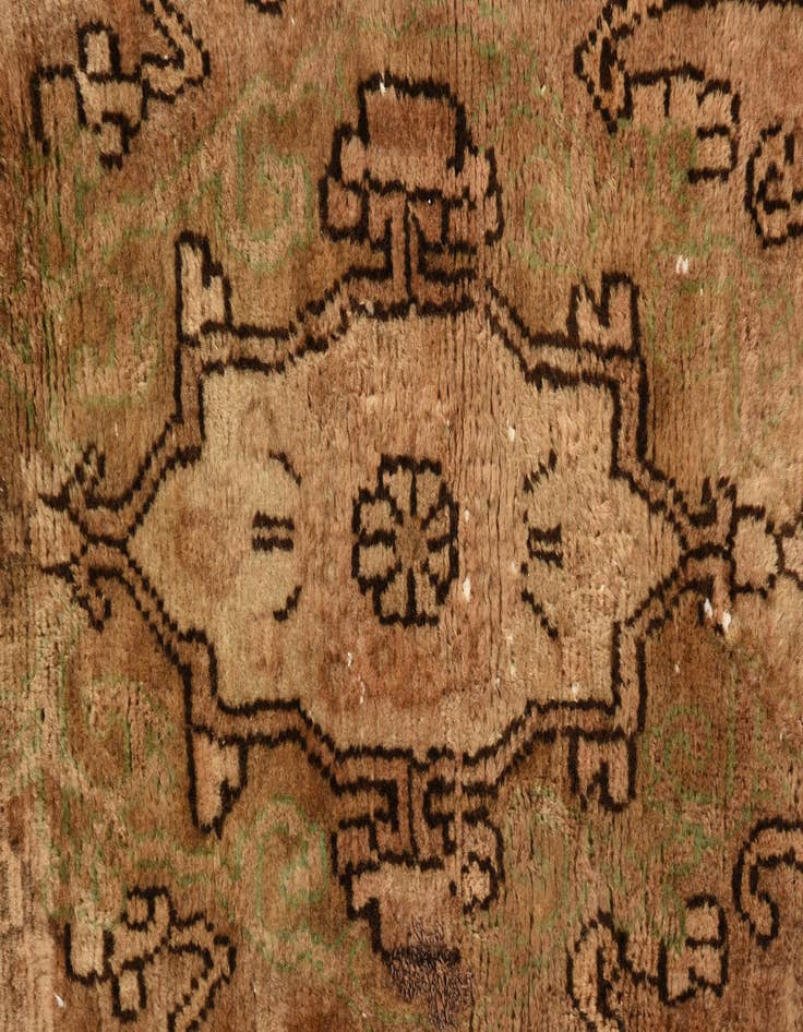 Detail image of  3' 4 x 6' 4  Hand Knotted Ultra Vintage Persian Wool Rug