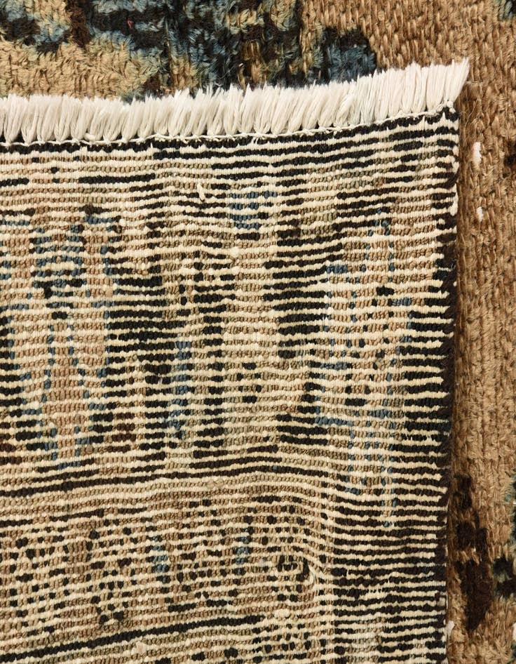 Detail image of  6' 1 x 9'  Hand Knotted Ultra Vintage Persian Wool Rug