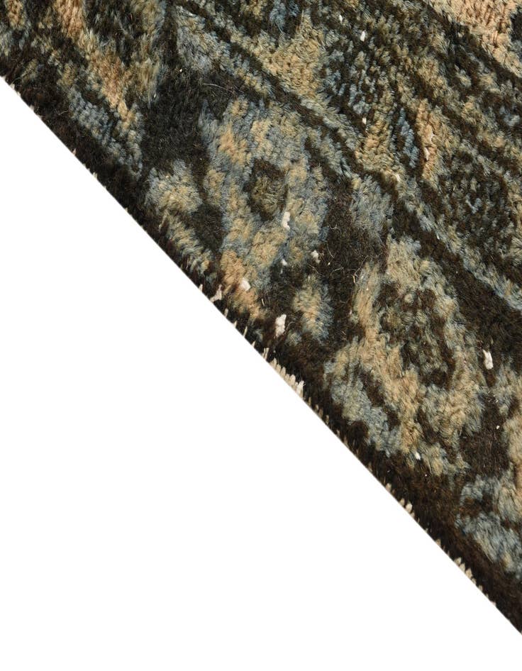 Detail image of  6' 1 x 9'  Hand Knotted Ultra Vintage Persian Wool Rug