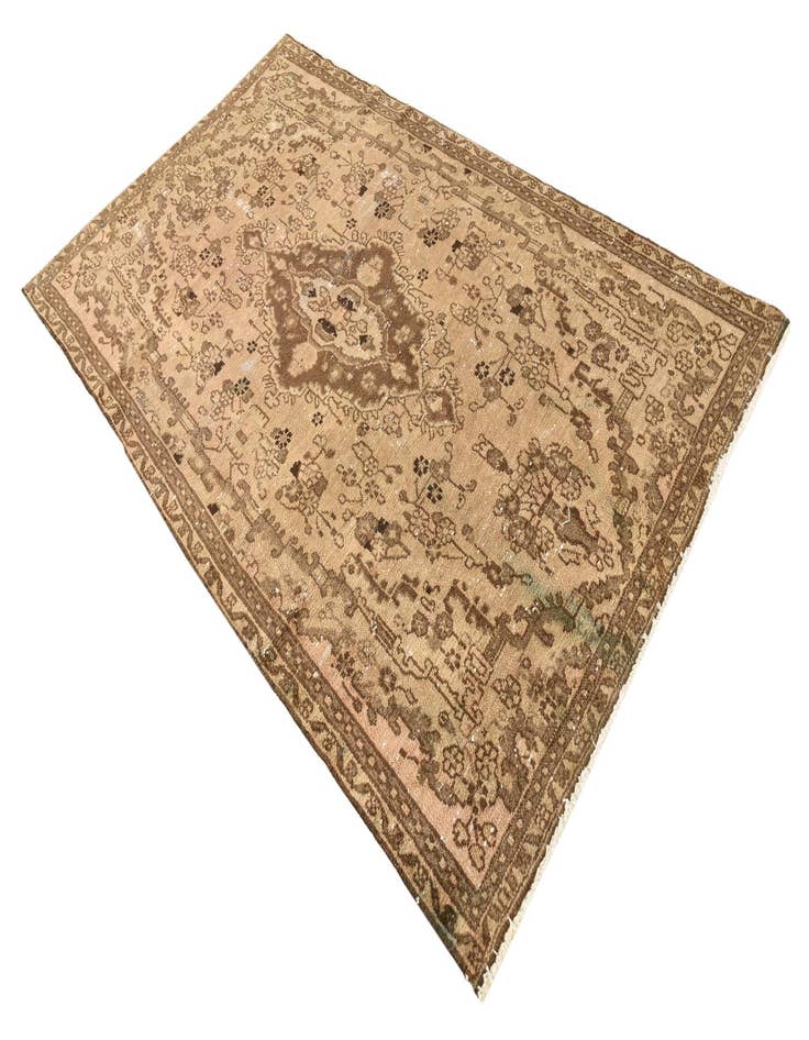 Detail image of  4' 8 x 8' 6  Hand Knotted Ultra Vintage Persian Wool Rug