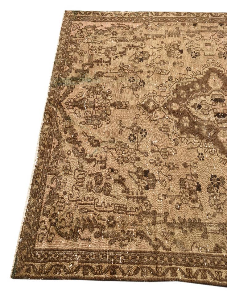 Detail image of  4' 8 x 8' 6  Hand Knotted Ultra Vintage Persian Wool Rug