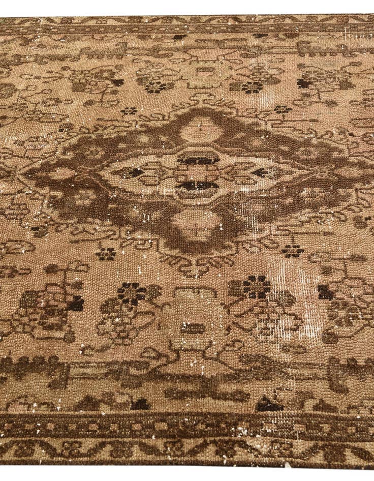 Detail image of  4' 8 x 8' 6  Hand Knotted Ultra Vintage Persian Wool Rug