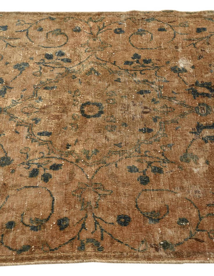 Detail image of  3' 9 x 7'  Hand Knotted Ultra Vintage Persian Wool Rug