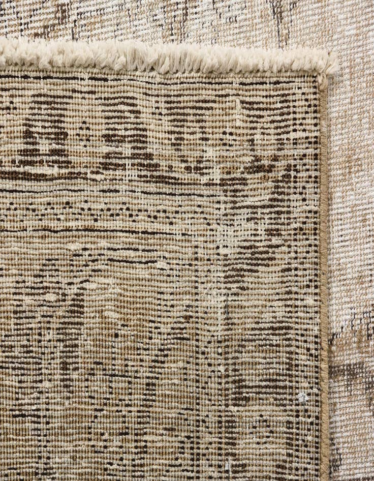 Detail image of  9' 6 x 13'  Hand Knotted Ultra Vintage Persian Wool Rug