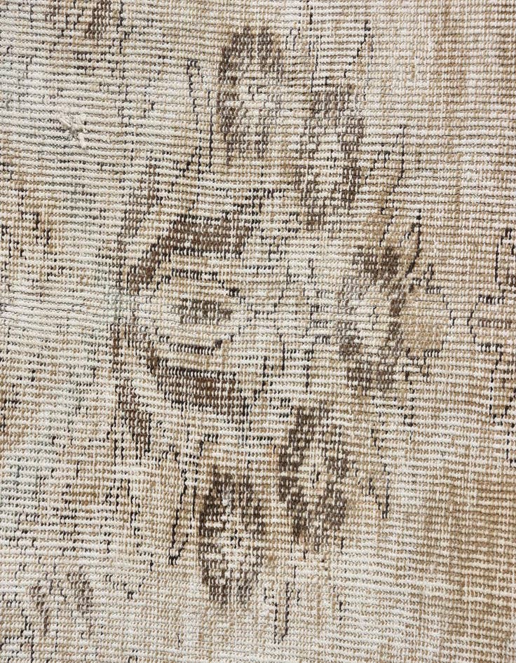 Detail image of  9' 6 x 13'  Hand Knotted Ultra Vintage Persian Wool Rug