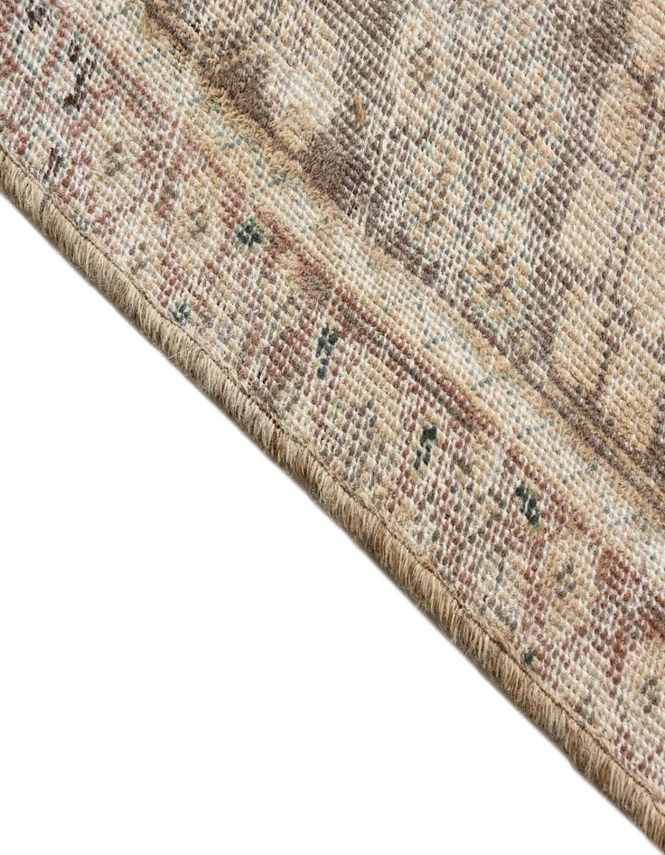 Detail image of  6' 3 x 9' 5  Hand Knotted Ultra Vintage Persian Wool Rug