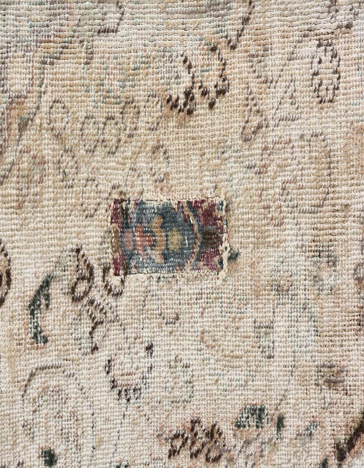 Detail image of  6' 3 x 9' 5  Hand Knotted Ultra Vintage Persian Wool Rug