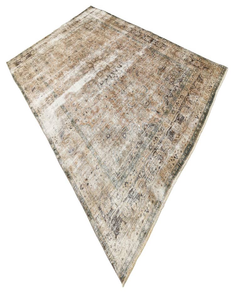 Detail image of  9' x 12' 3  Hand Knotted Ultra Vintage Persian Wool Rug