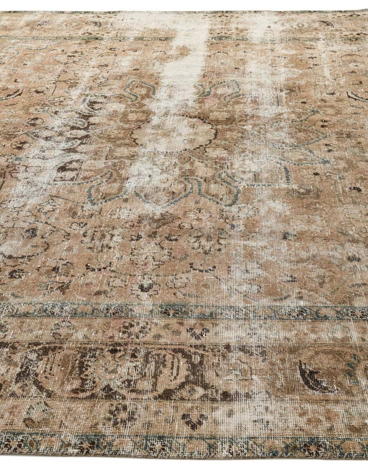 Detail image of  9' x 12' 3  Hand Knotted Ultra Vintage Persian Wool Rug