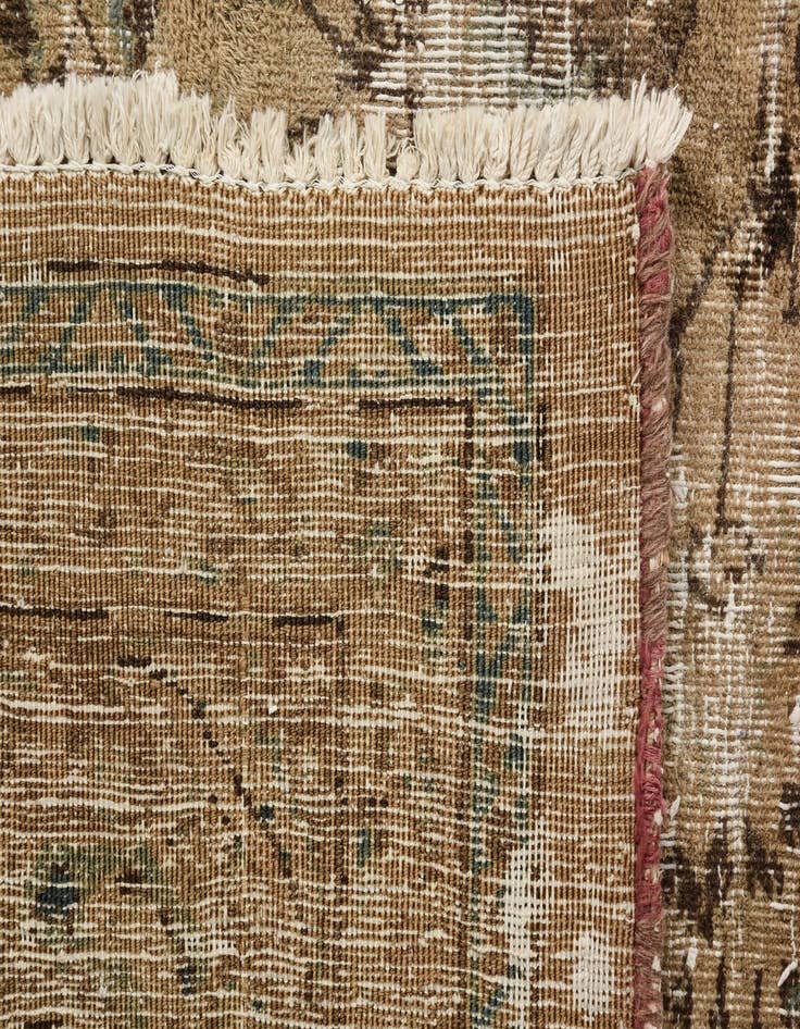 Detail image of  6' 8 x 9' 4  Hand Knotted Ultra Vintage Persian Wool Rug