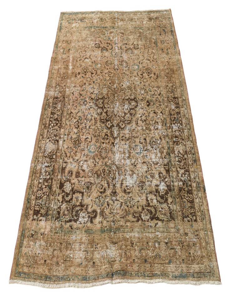 Detail image of  6' 8 x 9' 4  Hand Knotted Ultra Vintage Persian Wool Rug