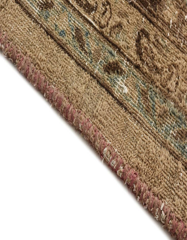 Detail image of  6' 8 x 9' 4  Hand Knotted Ultra Vintage Persian Wool Rug