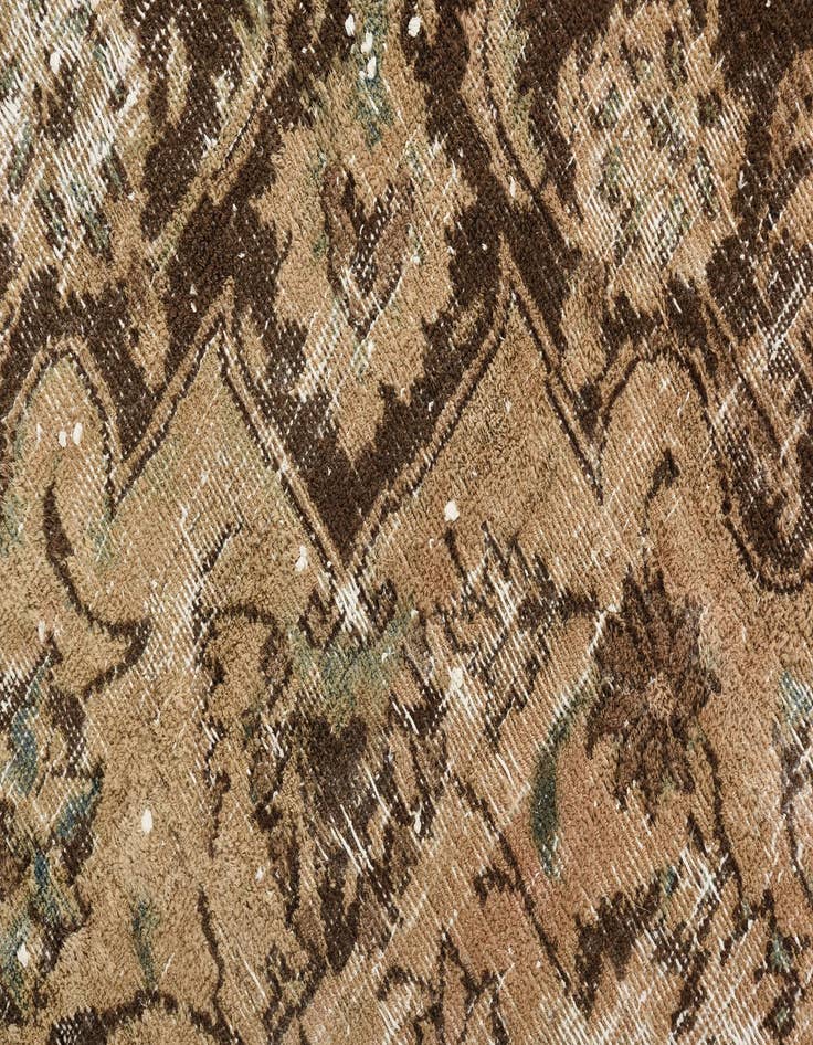 Detail image of  6' 8 x 9' 4  Hand Knotted Ultra Vintage Persian Wool Rug