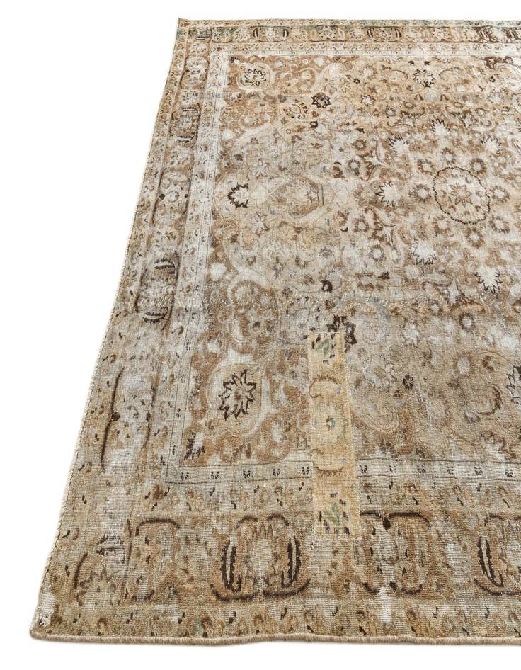 Detail image of  9' 4 x 11' 5  Hand Knotted Ultra Vintage Persian Wool Rug