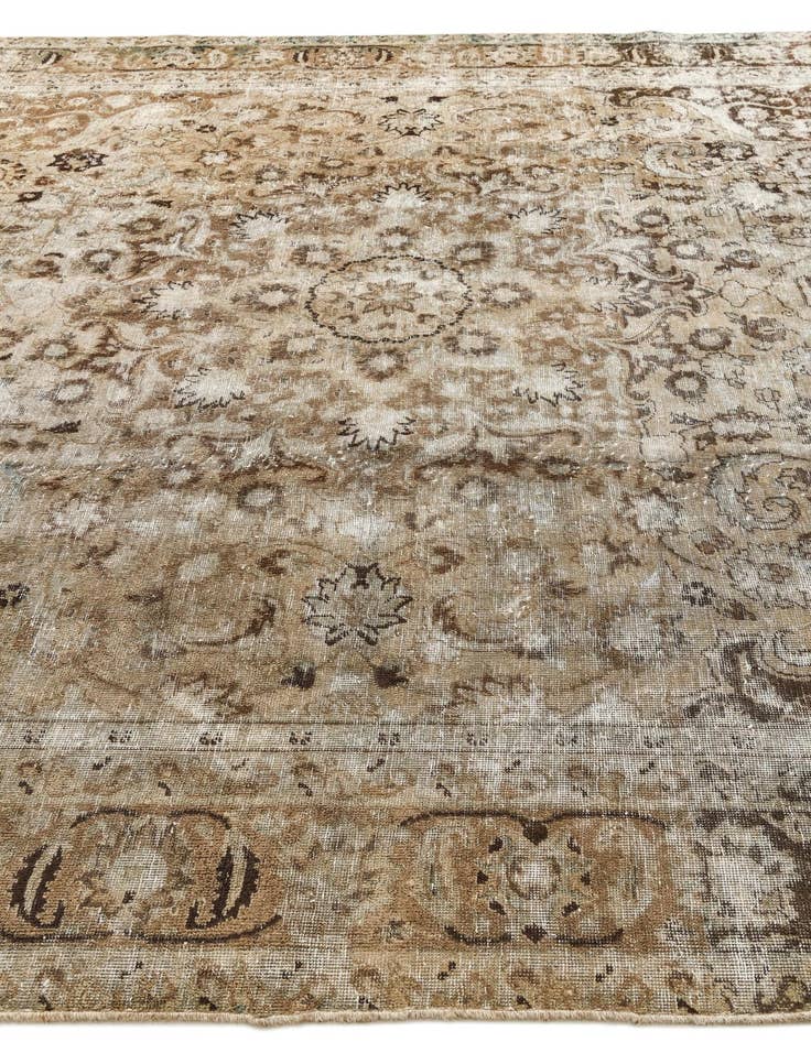 Detail image of  9' 4 x 11' 5  Hand Knotted Ultra Vintage Persian Wool Rug