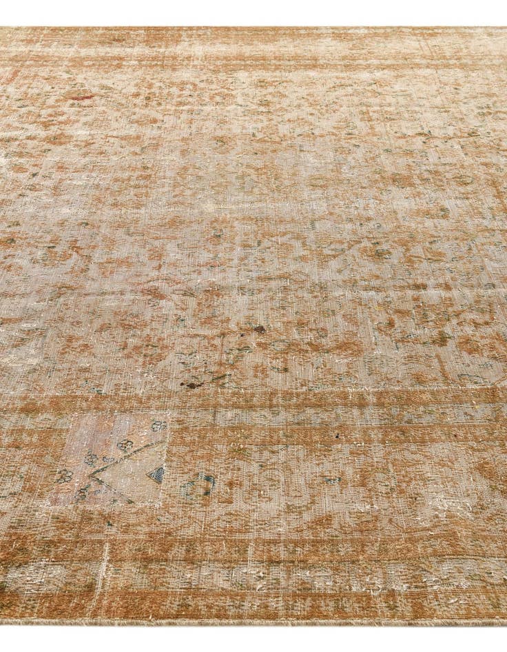 Detail image of  9' 6 x 12' 2  Hand Knotted Ultra Vintage Persian Wool Rug