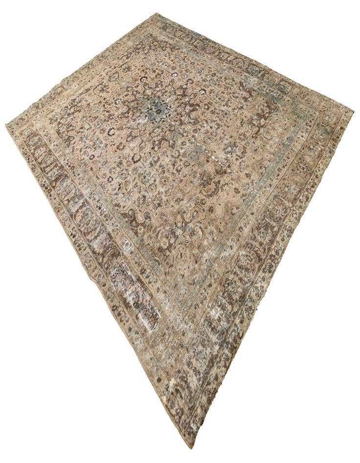 Detail image of  9' 1 x 11' 9  Hand Knotted Ultra Vintage Persian Wool Rug