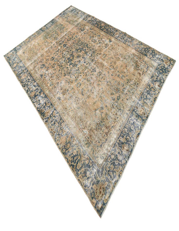 Detail image of  8' x 11' 7  Hand Knotted Ultra Vintage Persian Wool Rug