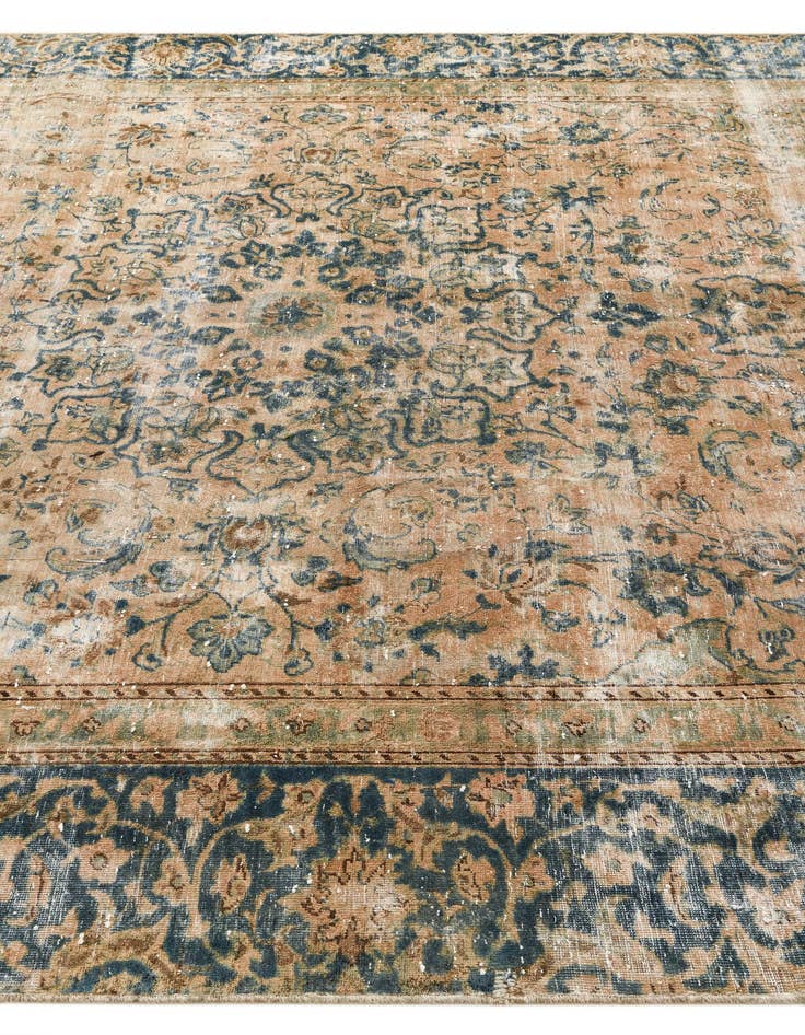 Detail image of  8' x 11' 7  Hand Knotted Ultra Vintage Persian Wool Rug