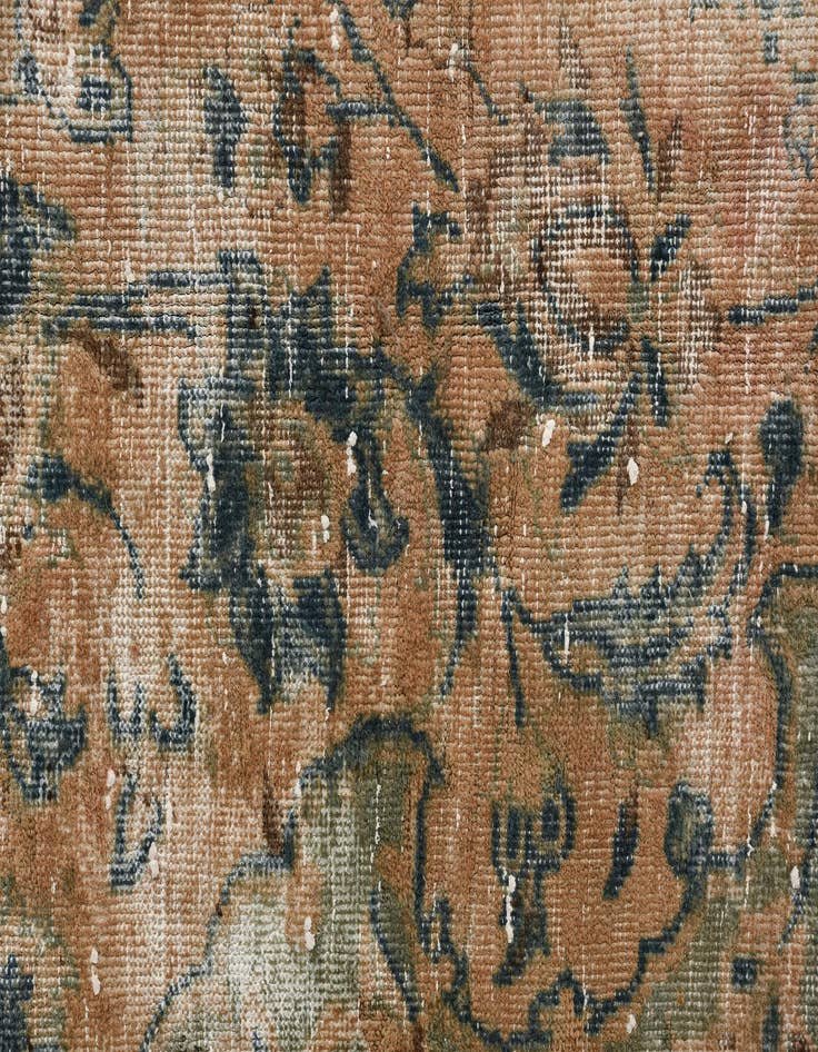 Detail image of  8' x 11' 7  Hand Knotted Ultra Vintage Persian Wool Rug